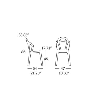 Scab Titì chair Polycarbonate by Roberto Semprini - Buy now on ShopDecor - Discover the best products by SCAB design