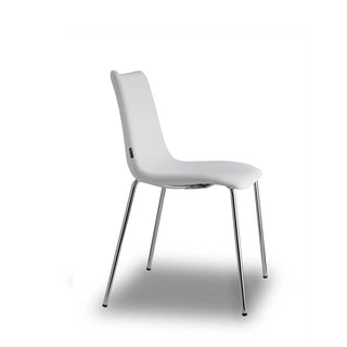 Scab Zebra Pop chair chromed legs by Luisa Battaglia Scab White EP 74 - Buy now on ShopDecor - Discover the best products by SCAB design