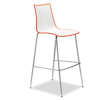 Scab Zebra Two-Coloured stool h. 80 cm by Luisa Battaglia Scab Orange 30 - Buy now on ShopDecor - Discover the best products by SCAB design