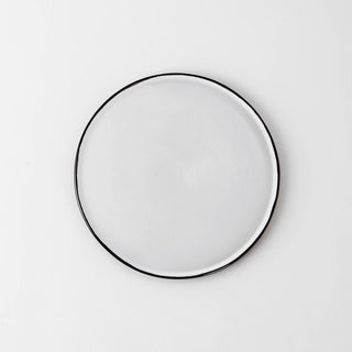 Schönhuber Franchi Grès Bicolor Dinner plate grey with white interior 16 cm - 6.30 inch - Buy now on ShopDecor - Discover the best products by SCHÖNHUBER FRANCHI design