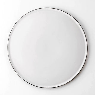 Schönhuber Franchi Grès Bicolor Dinner plate grey with white interior 29 cm - 11.42 inch - Buy now on ShopDecor - Discover the best products by SCHÖNHUBER FRANCHI design