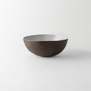 Schönhuber Franchi Grès Bicolor raw cup big brown/white 16 cm - 6.30 inch - Buy now on ShopDecor - Discover the best products by SCHÖNHUBER FRANCHI design