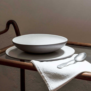 Schönhuber Franchi Grès Bicolor raw Dinner plate brown/white - Buy now on ShopDecor - Discover the best products by SCHÖNHUBER FRANCHI design