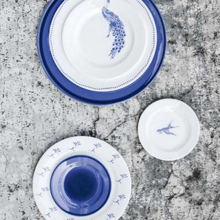 Schönhuber Franchi Shabbychic Dinner Plate white - heron blue - Buy now on ShopDecor - Discover the best products by SCHÖNHUBER FRANCHI design