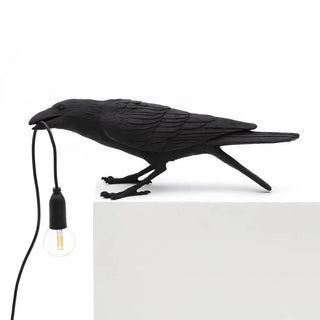 Seletti Bird Lamp Waiting/Playing table lamp Black Playing - Buy now on ShopDecor - Discover the best products by SELETTI design