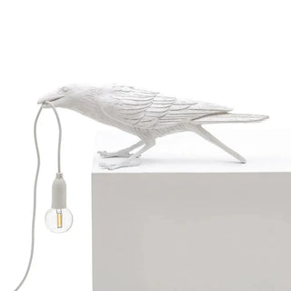 Seletti Bird Lamp Waiting/Playing table lamp White Playing - Buy now on ShopDecor - Discover the best products by SELETTI design