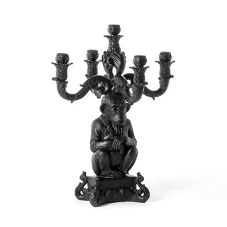 Seletti Burlesque Chimp candelabra Black 5 Arms - Buy now on ShopDecor - Discover the best products by SELETTI design