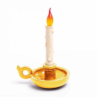 Seletti Bugia Lamp portable table lamp Gold - Buy now on ShopDecor - Discover the best products by SELETTI design