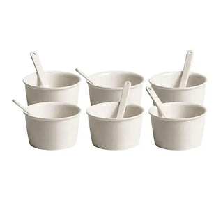 Seletti Estetico Quotidiano set 6 ice cream cups with spoons