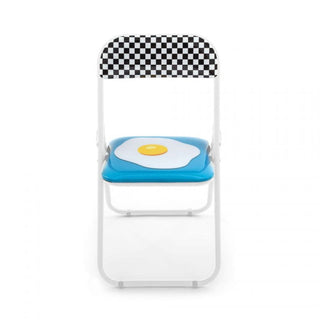 Seletti Blow Egg folding chair with egg decor - Buy now on ShopDecor - Discover the best products by SELETTI design