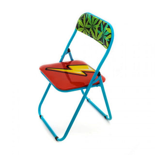 Seletti Blow Flash folding chair with flash decor - Buy now on ShopDecor - Discover the best products by SELETTI design