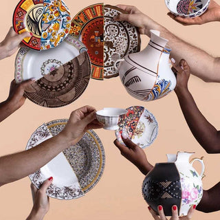 Seletti Hybrid 2.0 porcelain dinner plate Hobyo - Buy now on ShopDecor - Discover the best products by SELETTI design