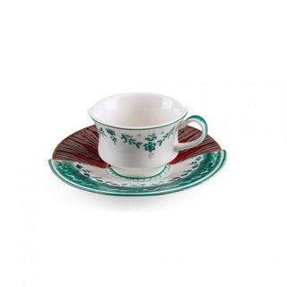 Seletti Hybrid 2.0 porcelain coffee cup Chuchuito with saucer - Buy now on ShopDecor - Discover the best products by SELETTI design