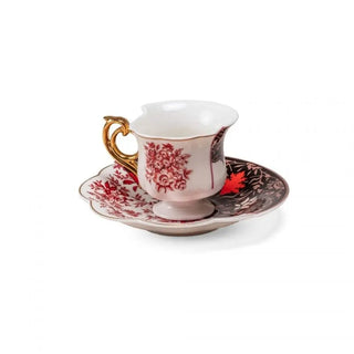 Seletti Hybrid 2.0 porcelain coffee cup with saucer - Buy now on ShopDecor - Discover the best products by SELETTI design