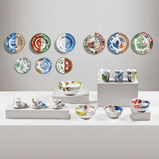 Seletti Hybrid porcelain flat plate Isaura - Buy now on ShopDecor - Discover the best products by SELETTI design