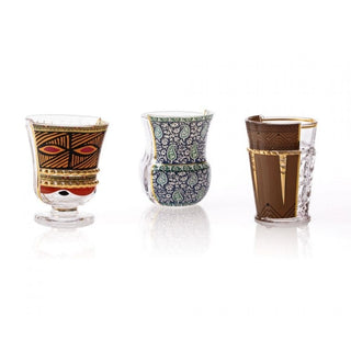 Seletti Hybrid Rodinia set 3 glasses - Buy now on ShopDecor - Discover the best products by SELETTI design