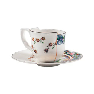 Seletti Hybrid porcelain coffee cup with saucer Tamara - Buy now on ShopDecor - Discover the best products by SELETTI design