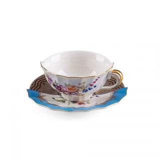 Seletti Hybrid 2.0 porcelain tea cup with saucer - Buy now on ShopDecor - Discover the best products by SELETTI design
