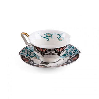 Seletti Hybrid 2.0 porcelain tea cup Aspero with saucer - Buy now on ShopDecor - Discover the best products by SELETTI design