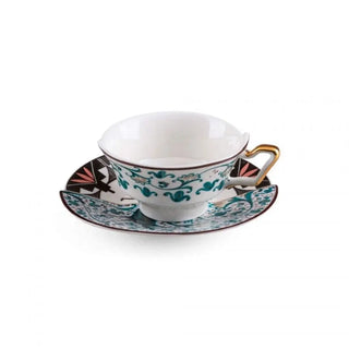 Seletti Hybrid 2.0 porcelain tea cup with saucer - Buy now on ShopDecor - Discover the best products by SELETTI design