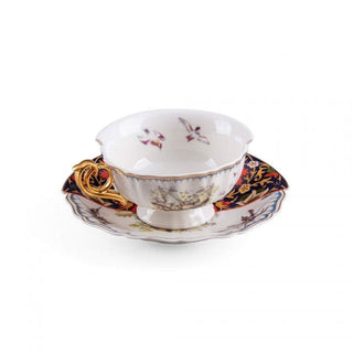 Seletti Hybrid 2.0 porcelain tea cup Kannauj with saucer - Buy now on ShopDecor - Discover the best products by SELETTI design