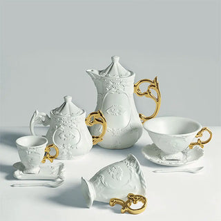 Seletti I-Wares tea set with tea cup, spoon and saucer - Buy now on ShopDecor - Discover the best products by SELETTI design
