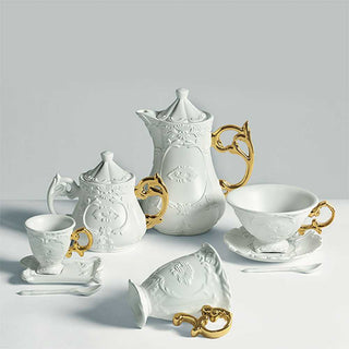 Seletti I-Wares tea set with tea cup, spoon and saucer - Buy now on ShopDecor - Discover the best products by SELETTI design