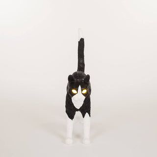 Seletti Jobby The Cat table lamp black and white - Buy now on ShopDecor - Discover the best products by SELETTI design