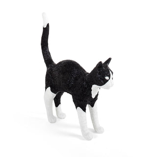 Seletti Jobby The Cat table lamp black and white - Buy now on ShopDecor - Discover the best products by SELETTI design