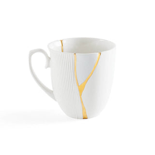 Seletti Kintsugi mug cup in porcelain/24 carat gold - Buy now on ShopDecor - Discover the best products by SELETTI design