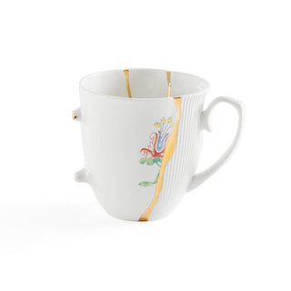 Seletti Kintsugi mug cup in porcelain/24 carat gold Mod. 2 - Buy now on ShopDecor - Discover the best products by SELETTI design