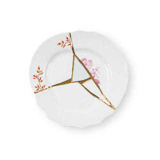 Seletti Kintsugi plate in porcelain/24 carat gold Mod. 1 21 cm. - 8.27 in. - Buy now on ShopDecor - Discover the best products by SELETTI design
