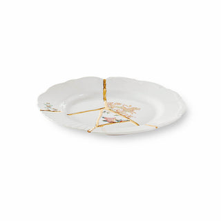 Seletti Kintsugi plate in porcelain/24 carat gold - Buy now on ShopDecor - Discover the best products by SELETTI design