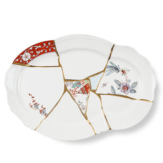 Seletti Kintsugi tray in porcelain/24 carat gold - Buy now on ShopDecor - Discover the best products by SELETTI design