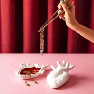 Seletti Love In Bloom Box porcelain container red interior - Buy now on ShopDecor - Discover the best products by SELETTI design