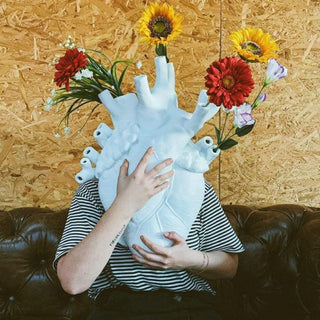 Seletti Love In Bloom Giant large heart vase in porcelain - Buy now on ShopDecor - Discover the best products by SELETTI design