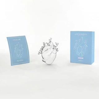 Seletti Love In Bloom Glass heart vase in glass - Buy now on ShopDecor - Discover the best products by SELETTI design