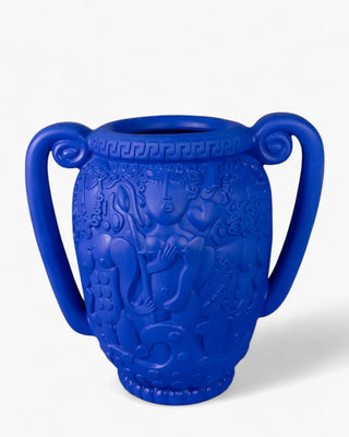 Seletti Magna Graecia terracotta amphora h. 15 cm. - 5.90 inch. Blue - Buy now on ShopDecor - Discover the best products by SELETTI design