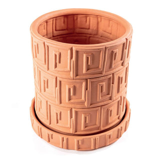 Seletti Magna Graecia Greca terracotta vase diam. 30 cm. - Buy now on ShopDecor - Discover the best products by SELETTI design