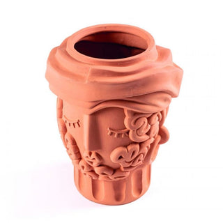 Seletti Magna Graecia terracotta vase h. 33 cm - 12.99 inch. - Buy now on ShopDecor - Discover the best products by SELETTI design