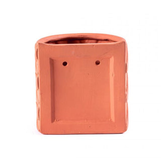 Seletti Magna Graecia Onde terracotta wall vase 25x16 cm. - Buy now on ShopDecor - Discover the best products by SELETTI design