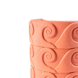 Seletti Magna Graecia Onde terracotta wall vase 25x16 cm. - Buy now on ShopDecor - Discover the best products by SELETTI design