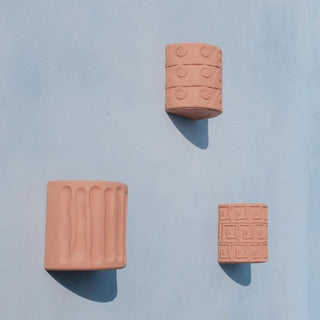 Seletti Magna Graecia Dorico terracotta wall vase 25x16 cm. - Buy now on ShopDecor - Discover the best products by SELETTI design