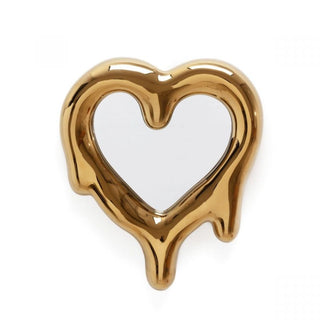 Seletti Melted Heart mirror/photo frame Gold - Buy now on ShopDecor - Discover the best products by SELETTI design