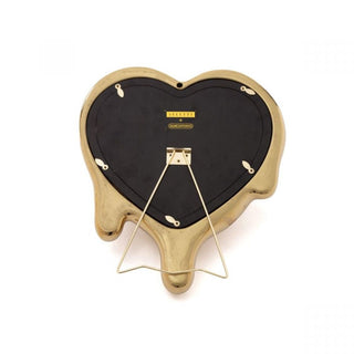 Seletti Melted Heart mirror/photo frame gold - Buy now on ShopDecor - Discover the best products by SELETTI design