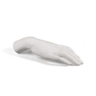 Seletti Memorabilia Museum female hand with porcelain decoration - Buy now on ShopDecor - Discover the best products by SELETTI design