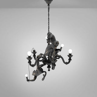 Seletti Monkey Chandelier suspension lamp black - Buy now on ShopDecor - Discover the best products by SELETTI design