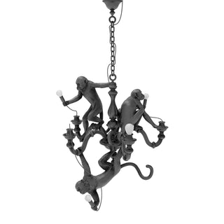 Seletti Monkey Chandelier suspension lamp black - Buy now on ShopDecor - Discover the best products by SELETTI design