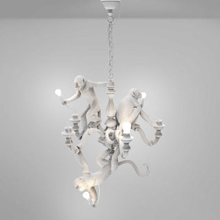 Seletti Monkey Chandelier suspension lamp white - Buy now on ShopDecor - Discover the best products by SELETTI design