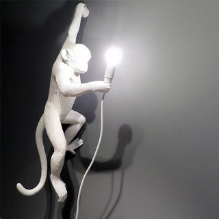 Seletti Monkey Lamp Hanging Left Hand wall lamp white - Buy now on ShopDecor - Discover the best products by SELETTI design